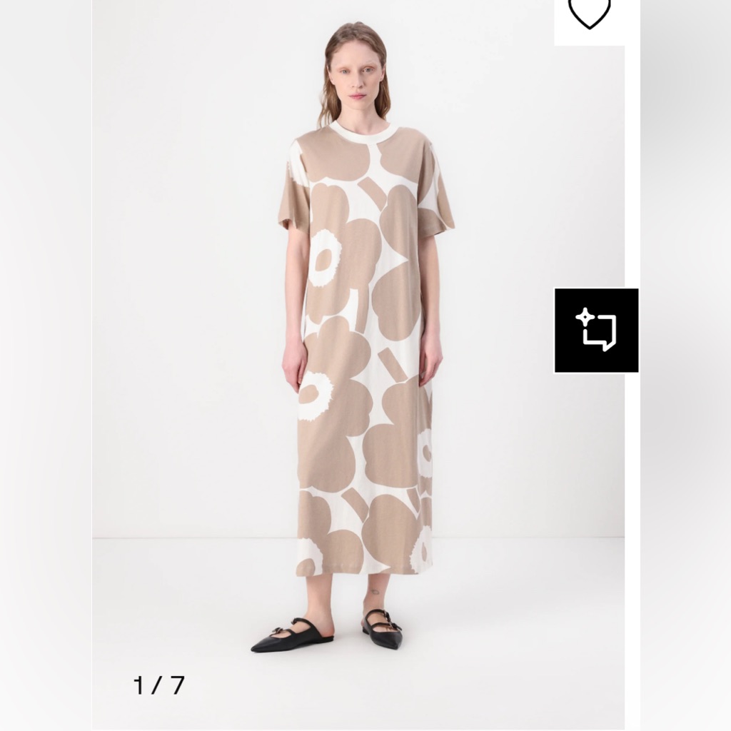 New Marimekko Pahlo Unikko Midi Dress